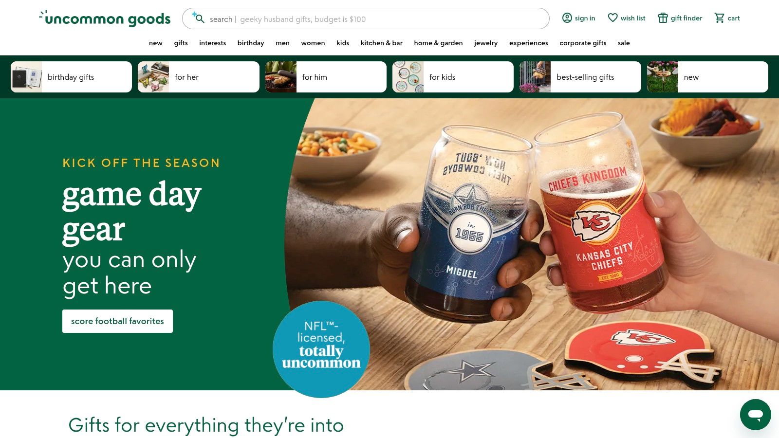 Uncommon Goods – Corporate Gifts Program