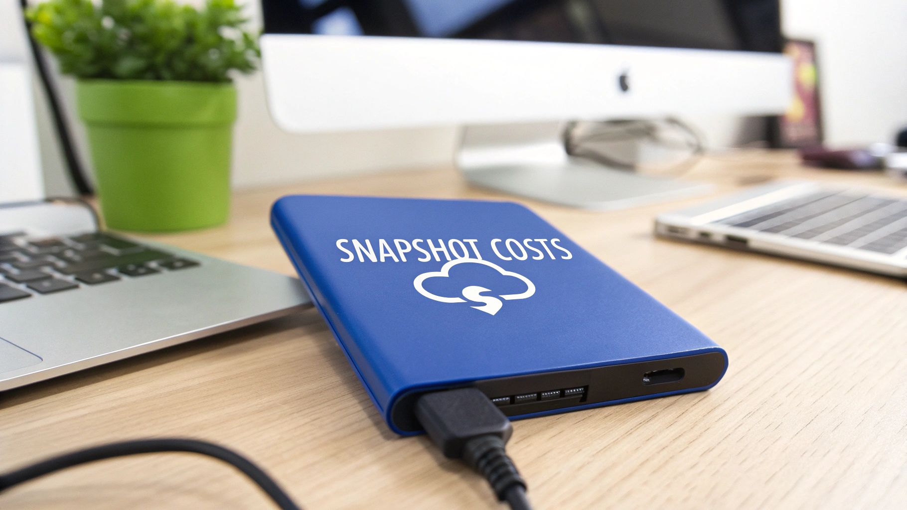 An abstract image of stacked data blocks, representing the concept of snapshots and data archiving