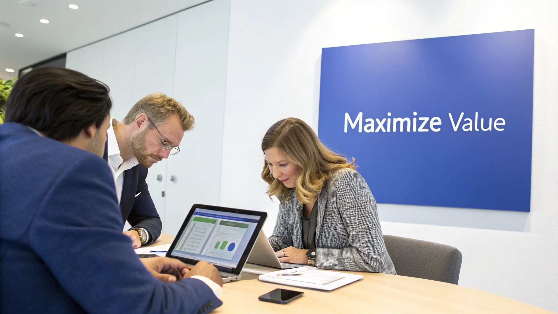 An abstract image representing the layers of cloud infrastructure and cost management, with overlapping geometric shapes in shades of blue and purple.