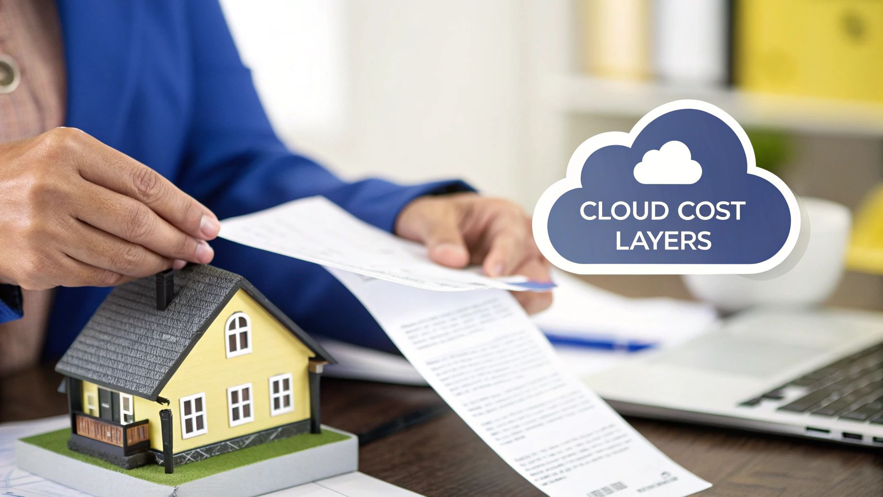 A person analyzing complex financial charts on a computer screen, representing the complexity of cloud computing costs.