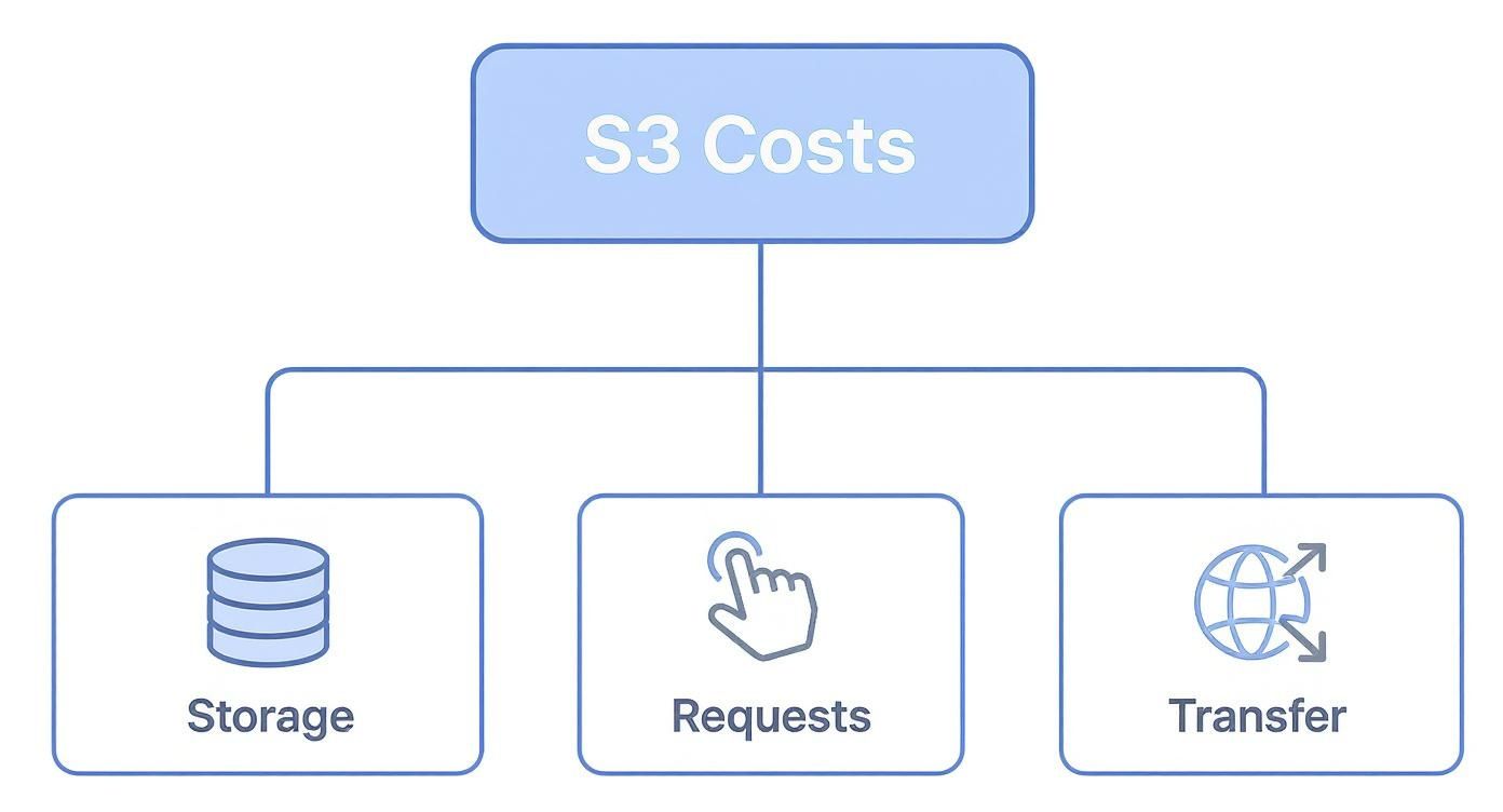Infographic about cost of amazon s3