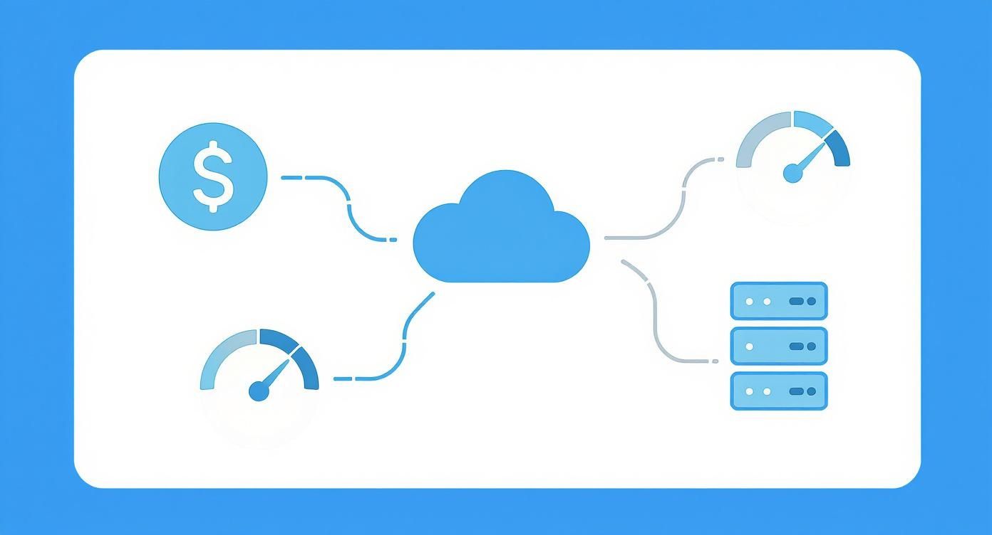 Infographic about cloud management services
