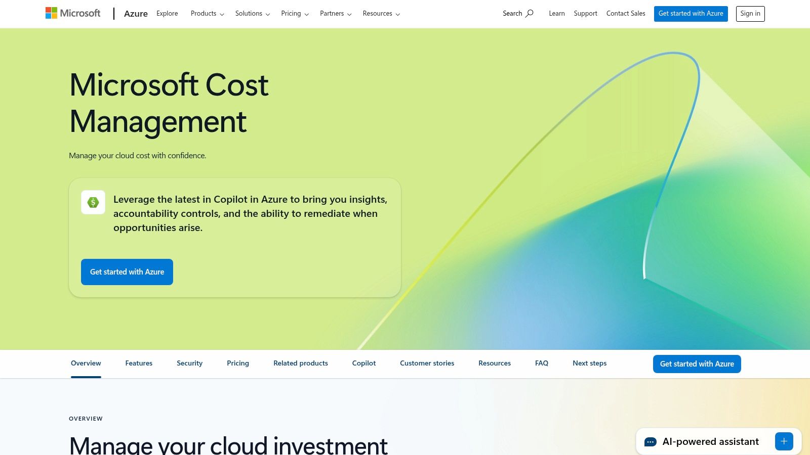 Microsoft Azure Cost Management + Billing