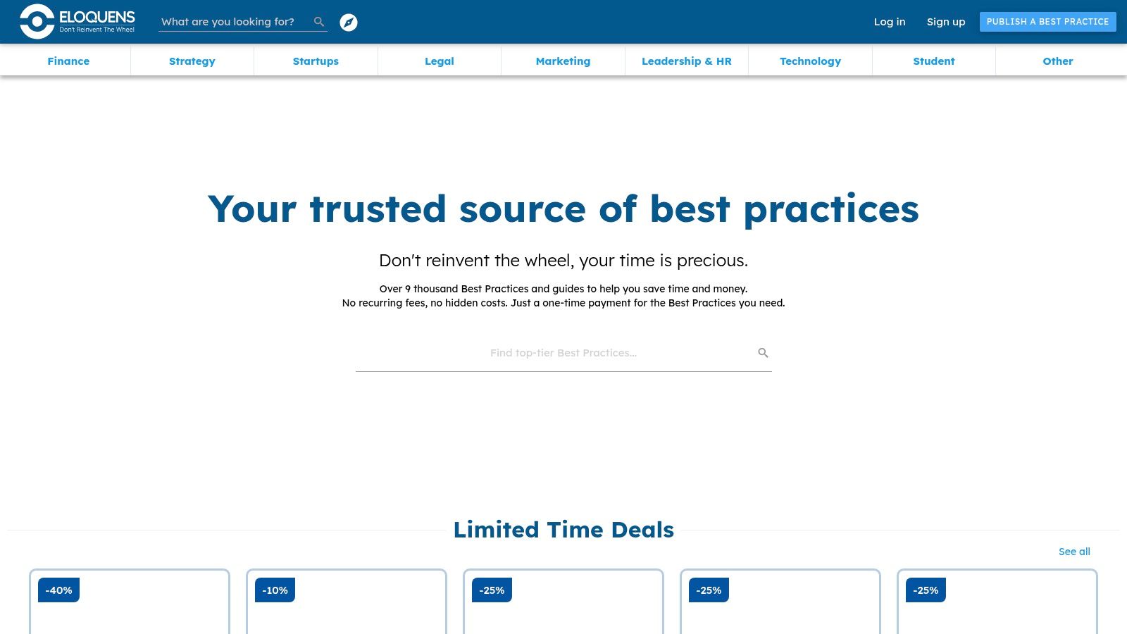 Eloquens – Budgeting and Forecast Templates Marketplace