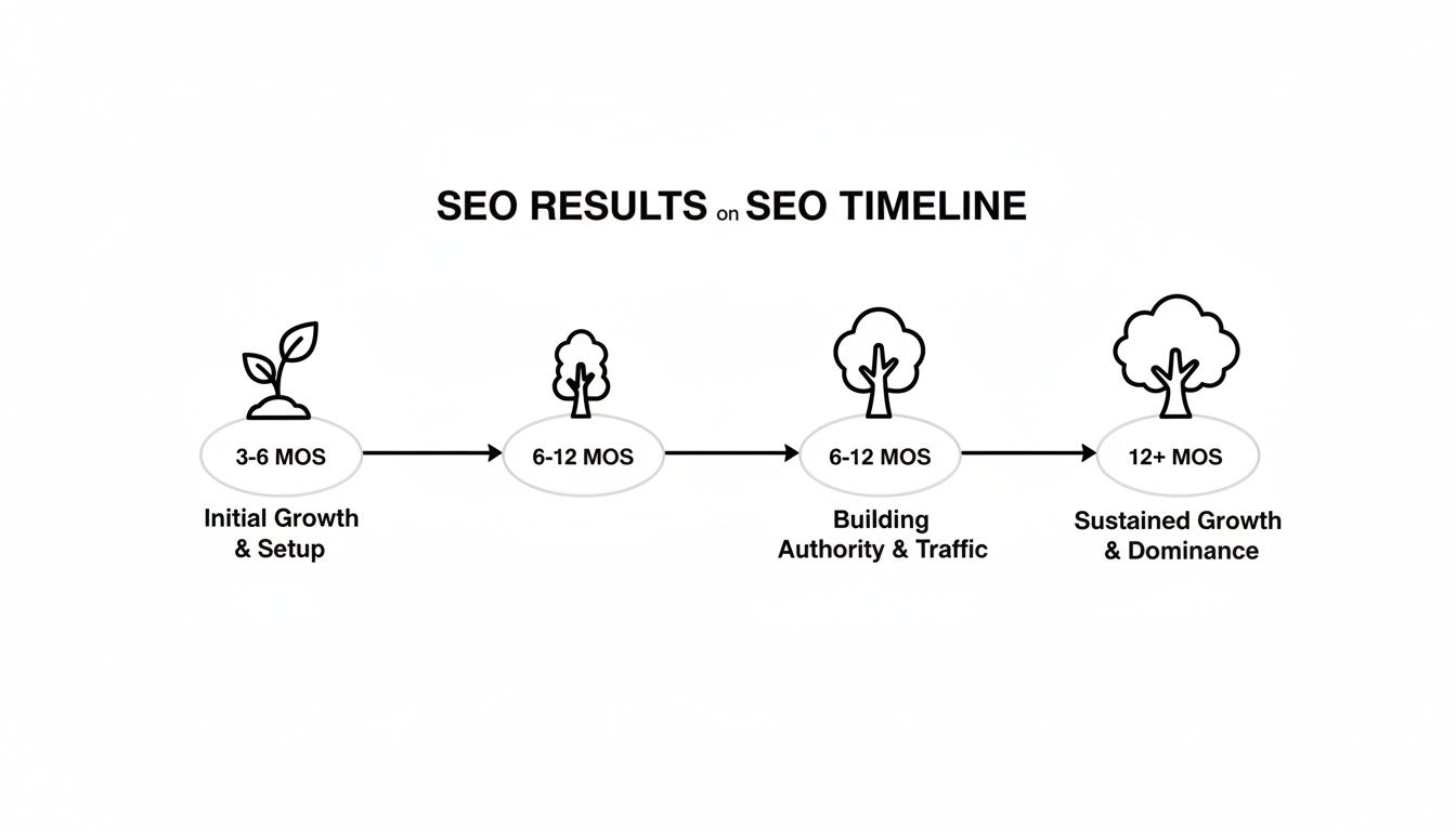 How long does seo take: A Realistic 1-Year Timeline to Results