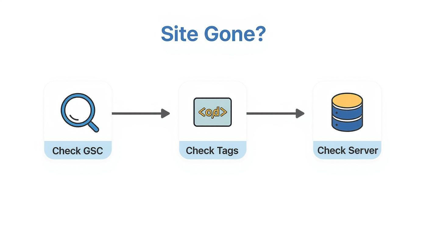Infographic about website not showing up on google