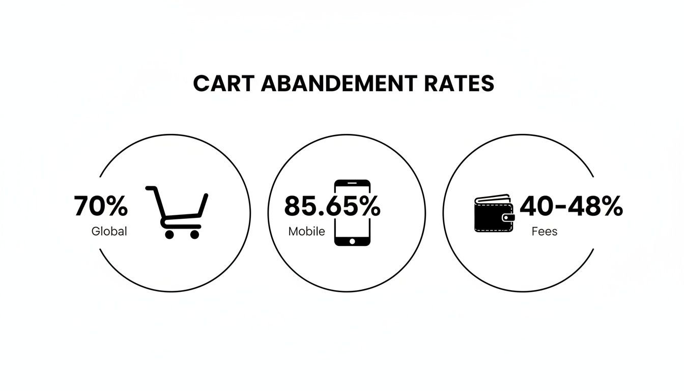 Infographic about how to reduce cart abandonment