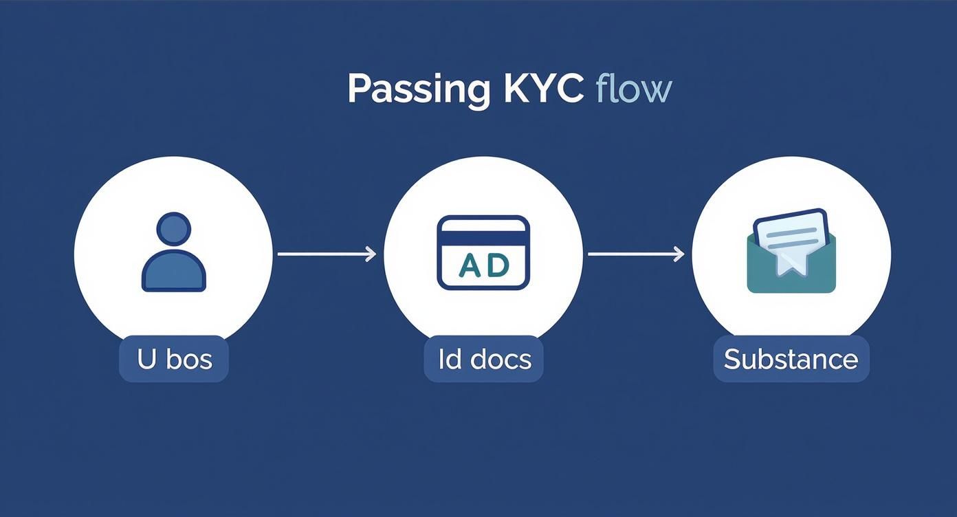 Infographic about how to pass KYC for offshore companies