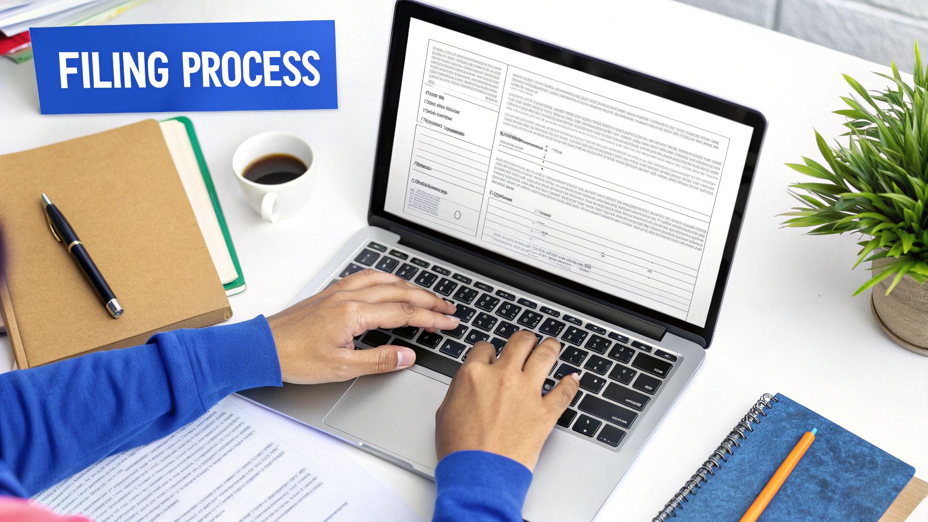 A magnifying glass hovering over a tax document, focusing on the term "provisional tax".