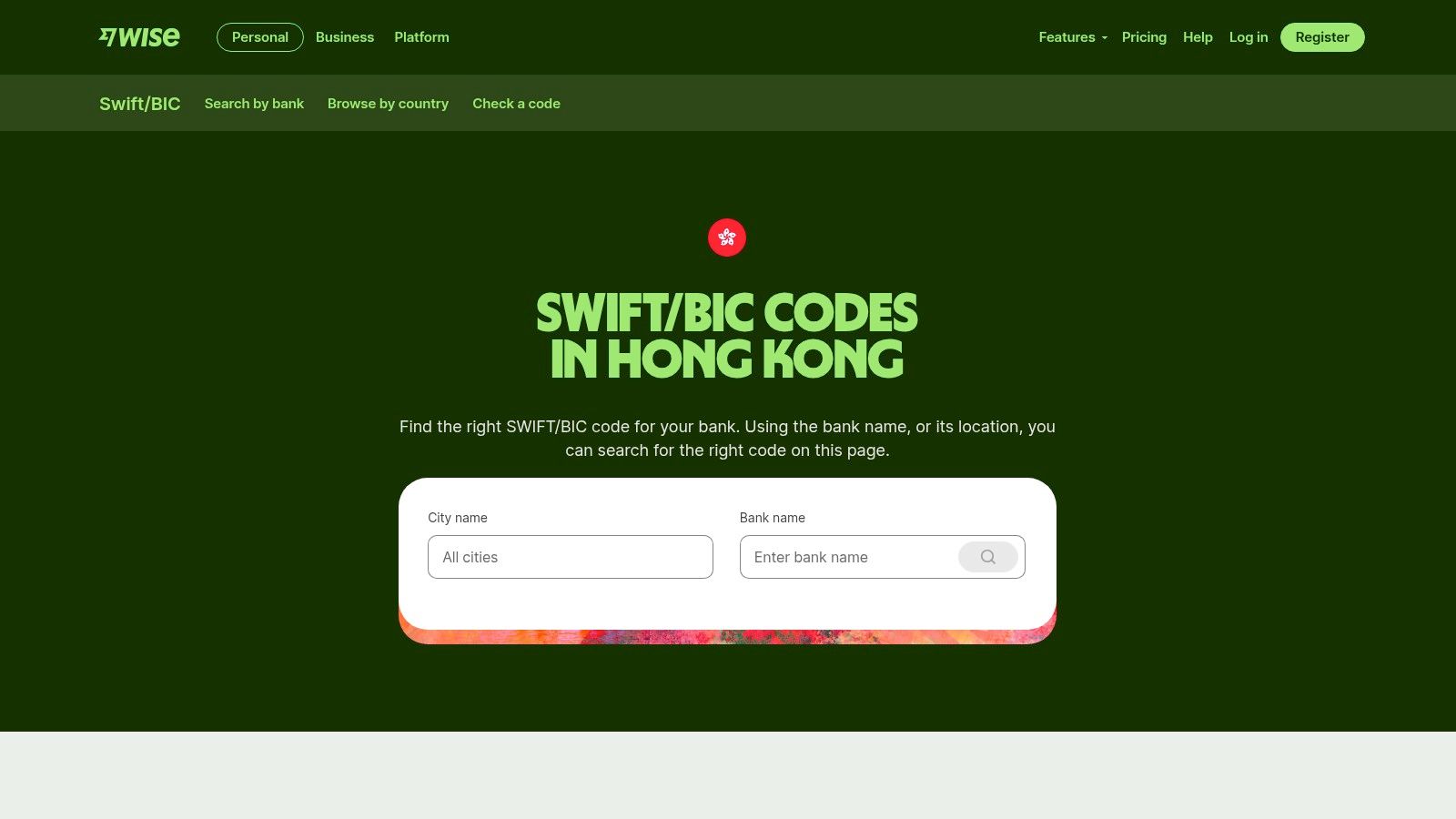 Wise (TransferWise) &ndash; SWIFT/BIC codes in Hong Kong