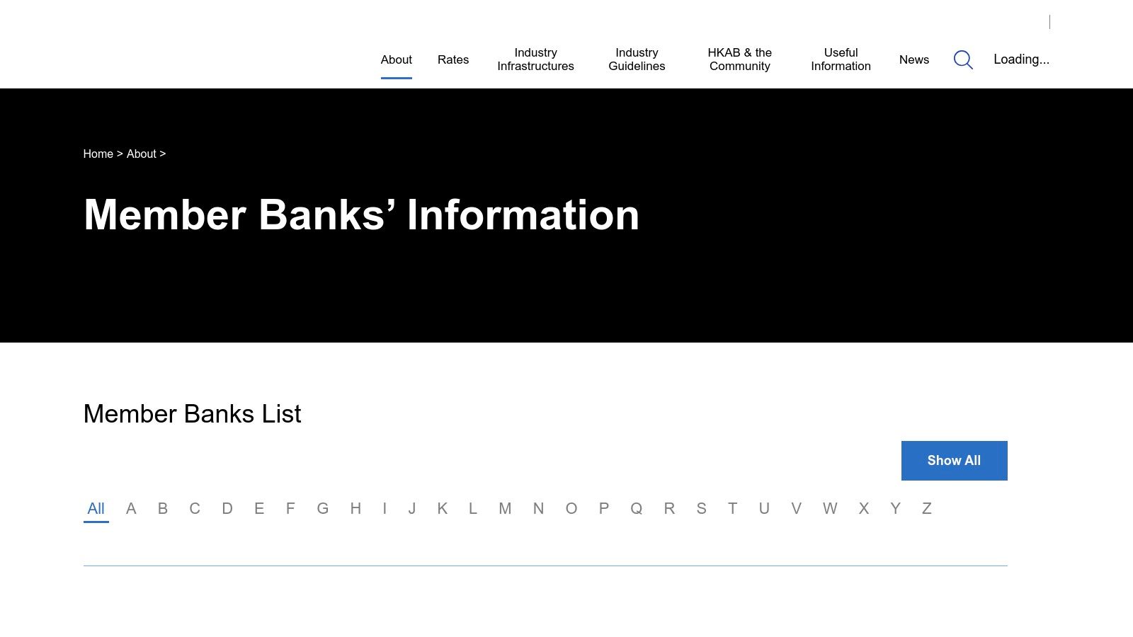 The Hong Kong Association of Banks (HKAB) &ndash; Member Banks