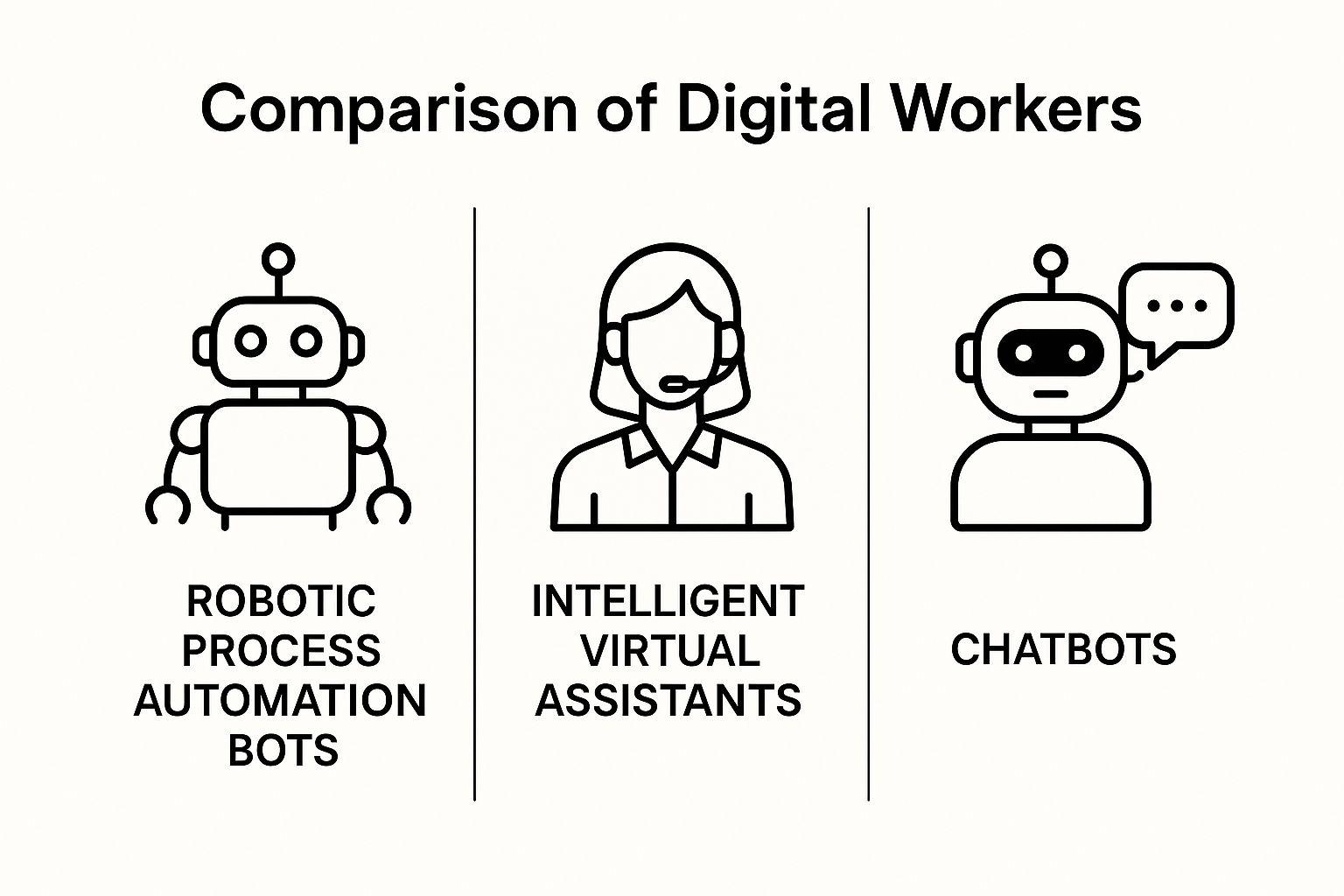 Infographic about what is a digital worker
