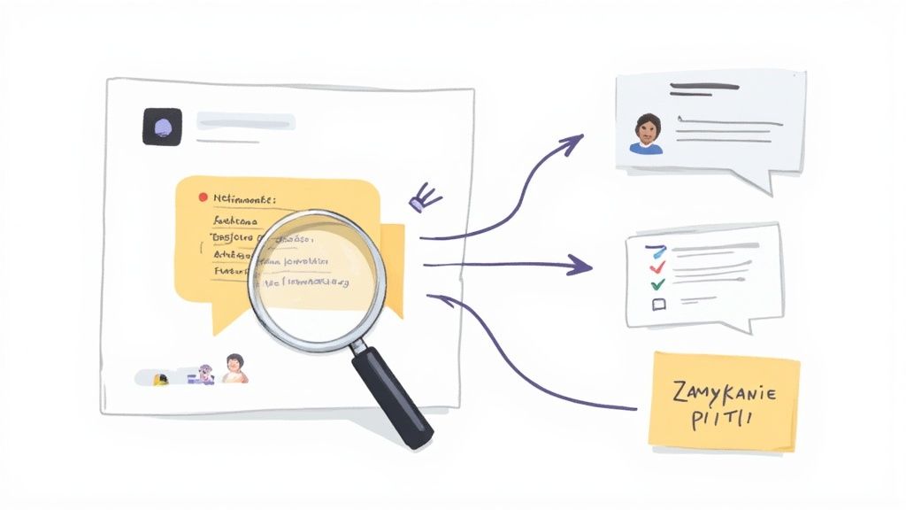 Analiza danych Net Promoter Score z dokumentu, prowadząca do działań i zamknięcia sprawy.