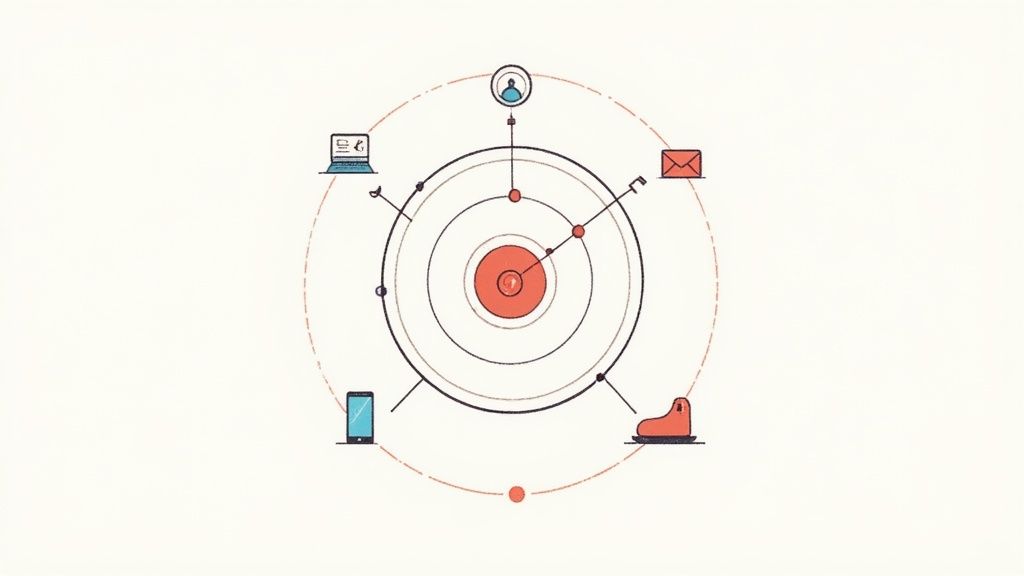 A unified brand message shown across a smartphone, laptop, and tablet, with consistent design and tone.