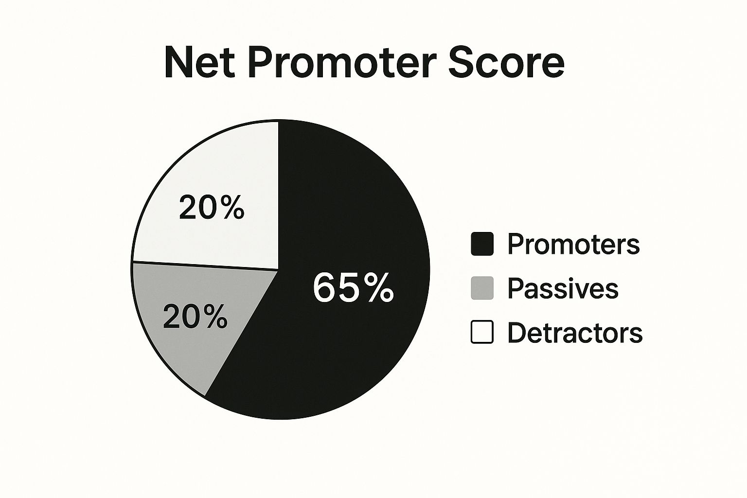 Infographic showing key data about Net Promoter Score (NPS)