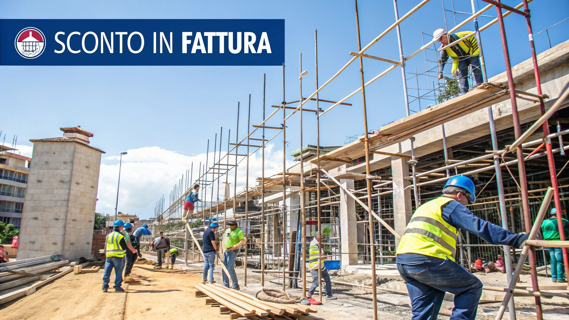 Sconto in fattura per ristrutturazione: la guida pratica Una persona che esamina una fattura e un contratto di ristrutturazione con un professionista