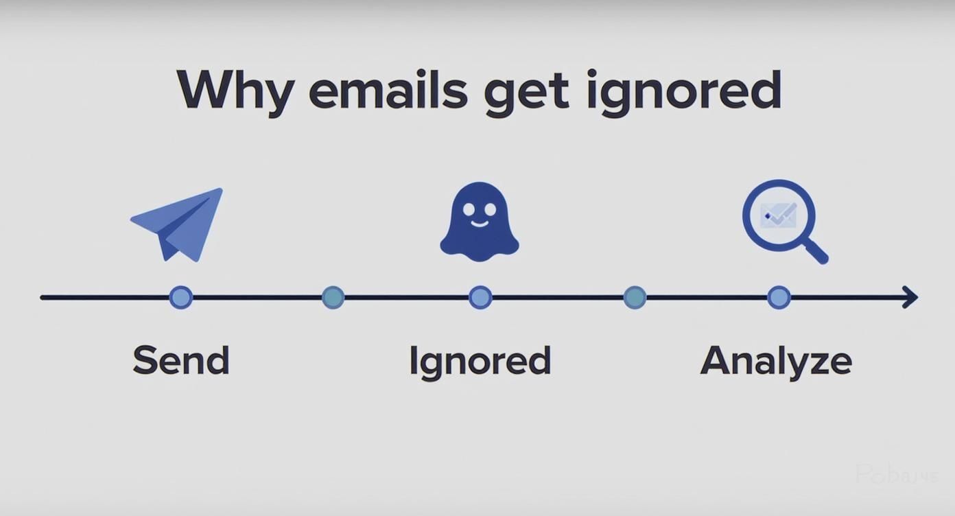 Infographic about how to follow up email no response