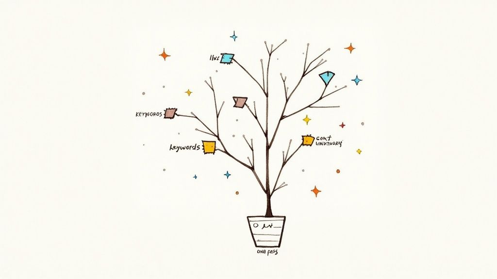 Screenshot from Ahrefs showing keyword research for SEO