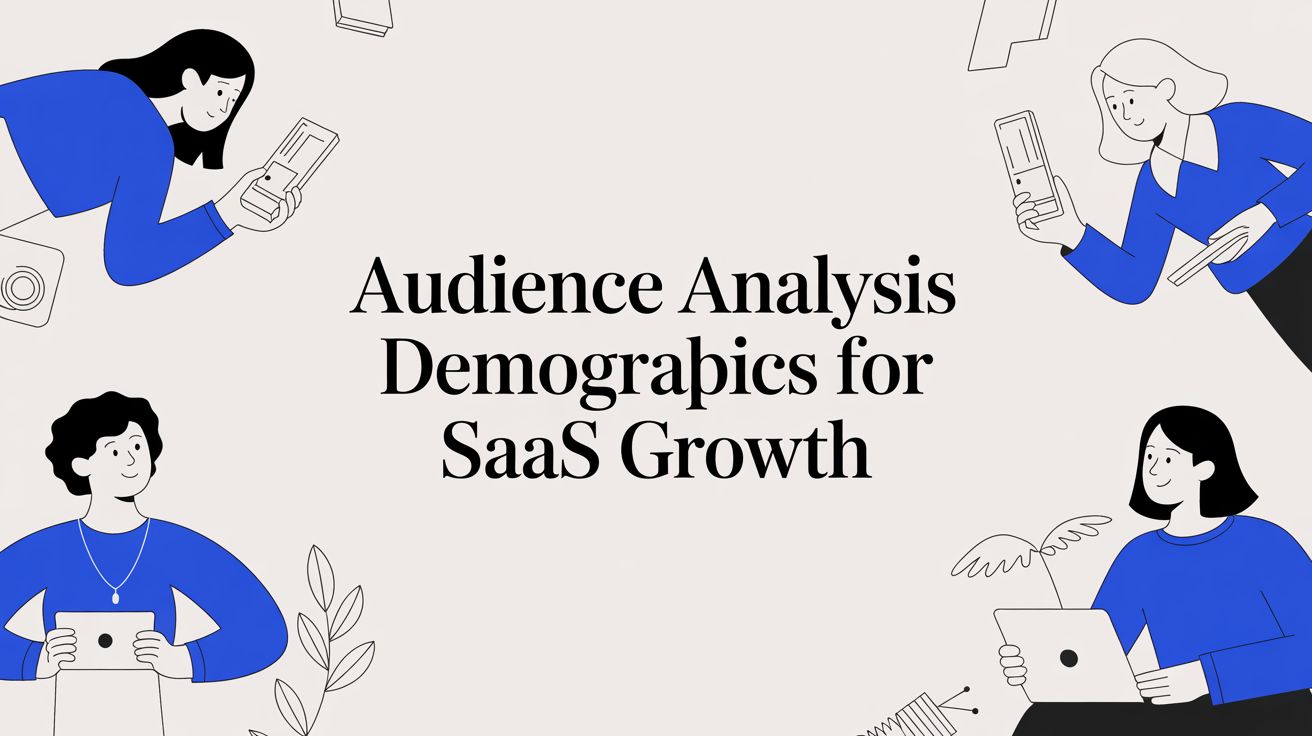 A Clear Guide to Audience Analysis Demographics for SaaS Growth