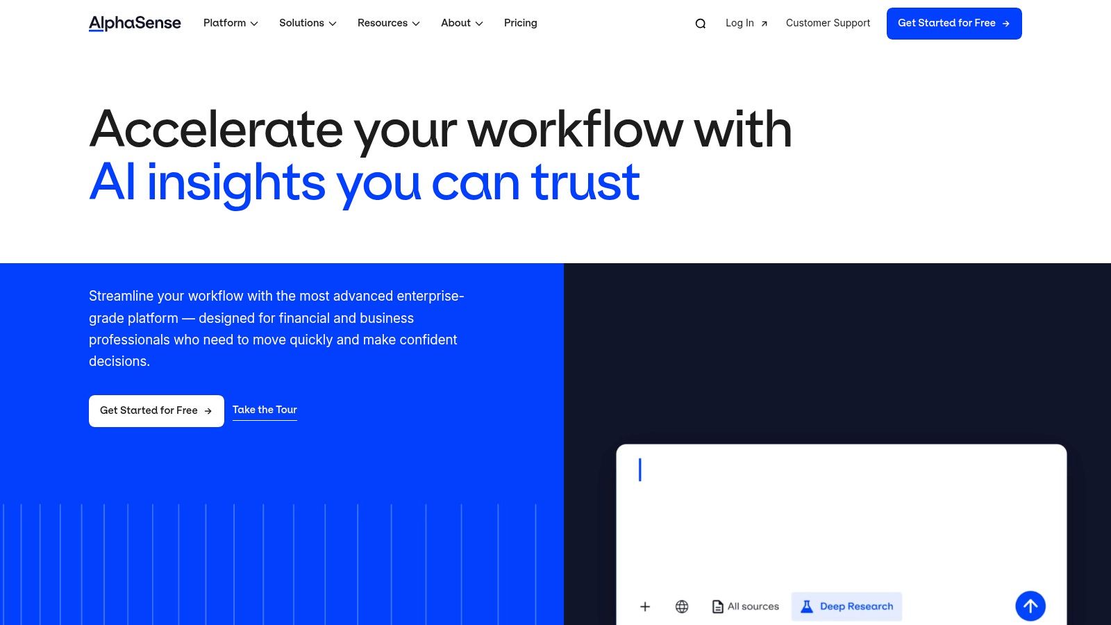 AlphaSense – Market and Competitive Intelligence Research Platform