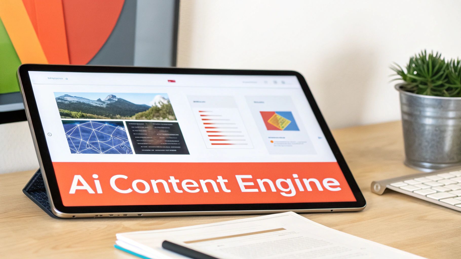 Homepage of RichlyAI, an AI-powered content and social media automation tool, showcasing its features.