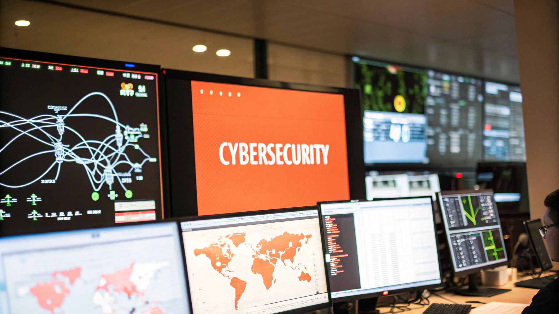 A digital lock and key on a circuit board, symbolising the protection of data and systems in cybersecurity.