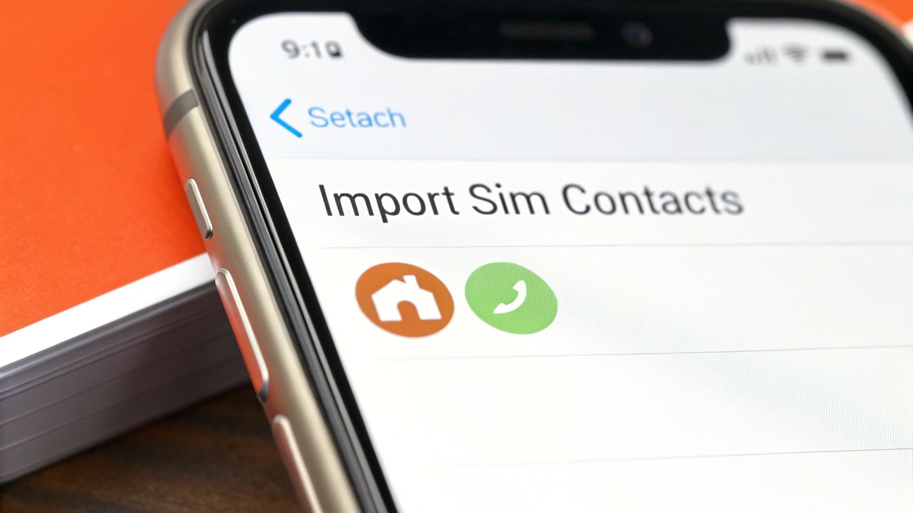 An illustration of an iPhone displaying a notification that says 'No SIM Card Installed'. This visually represents the problem of a poorly seated SIM card. alt="An illustration of an iPhone displaying a notification that says 'No SIM Card Installed'."