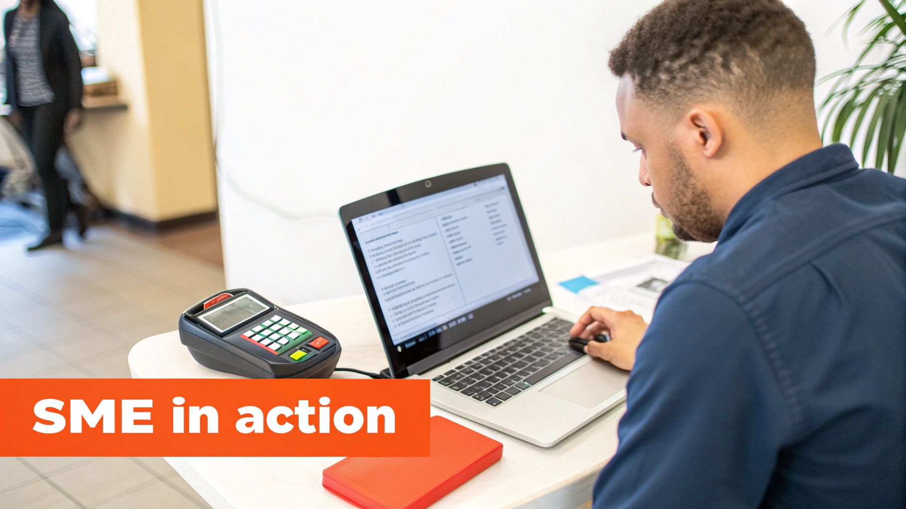 A magnifying glass hovering over a professional resume, highlighting sections on skills and experience.
