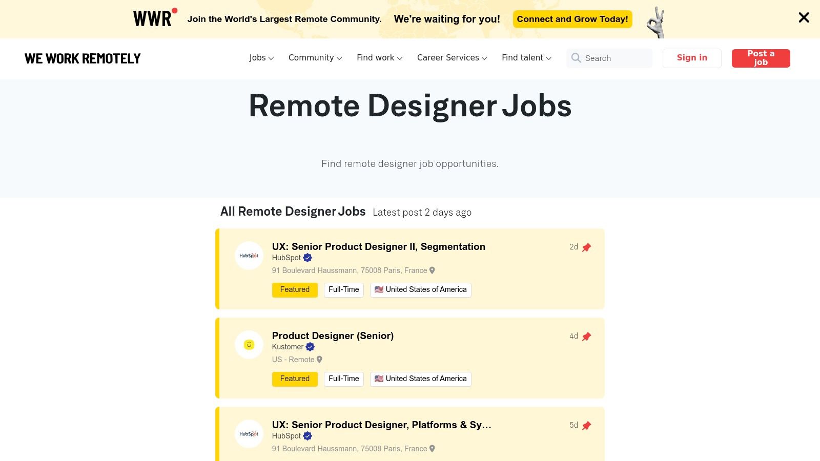 We Work Remotely (Design)