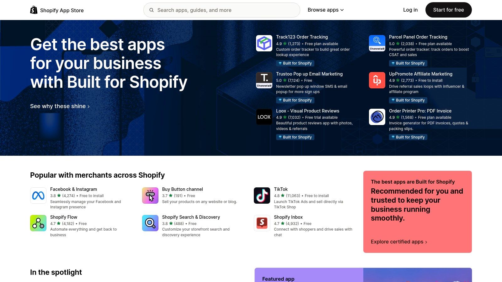 The Shopify App Store provides a wide selection of AI marketing applications for e-commerce.
