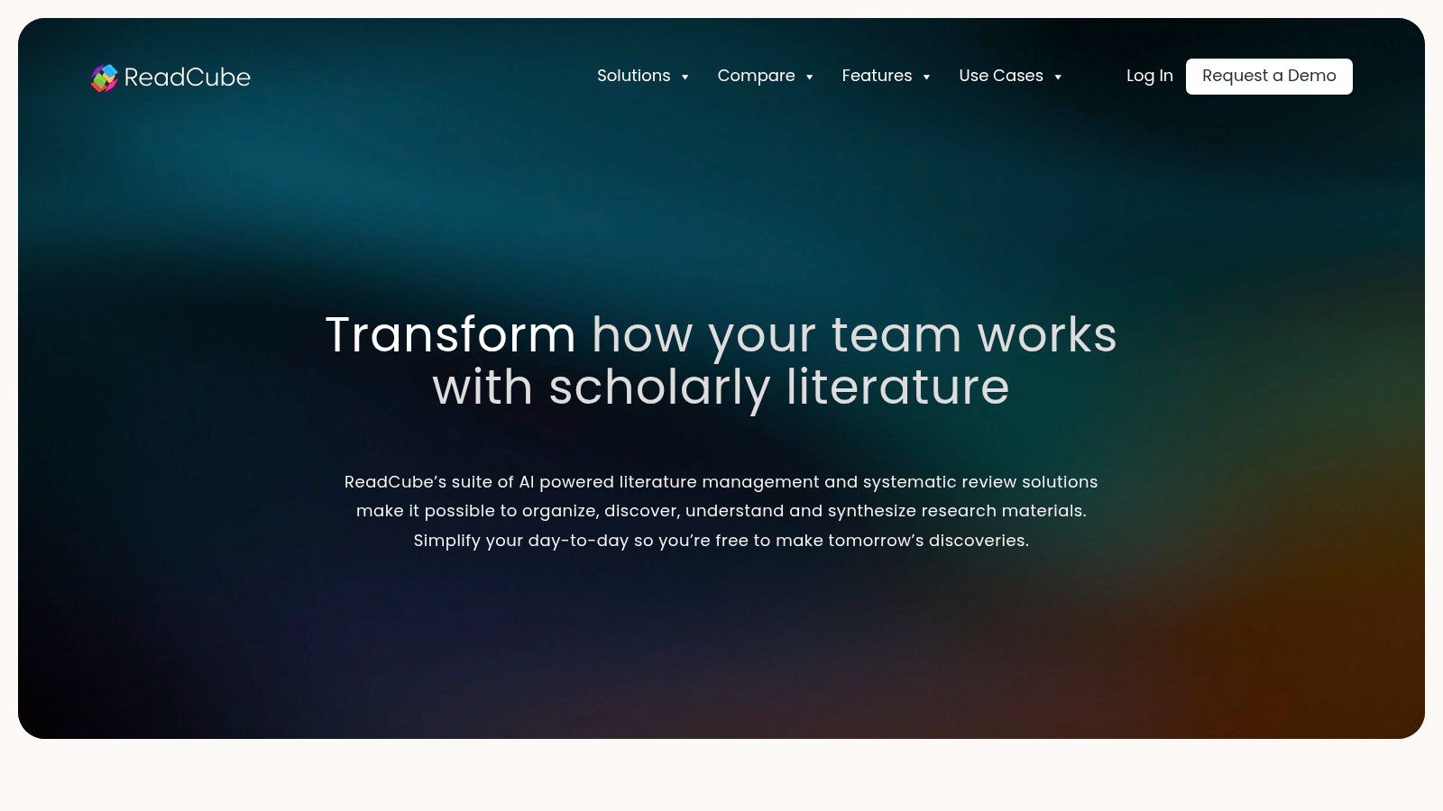 A screenshot of the ReadCube Papers interface displaying a user's library of academic articles.