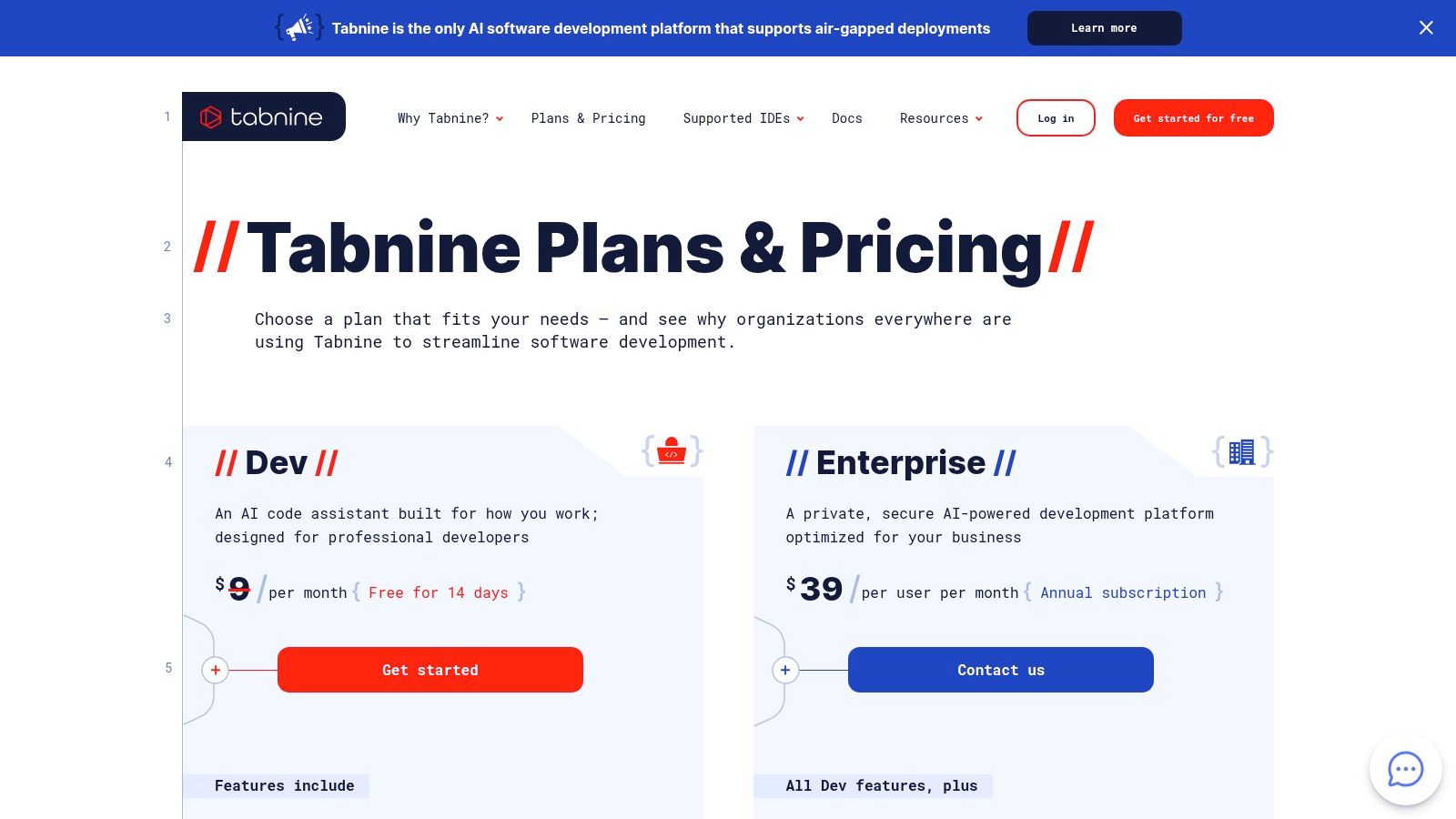 The Tabnine logo displayed prominently against a dark, code-themed background.