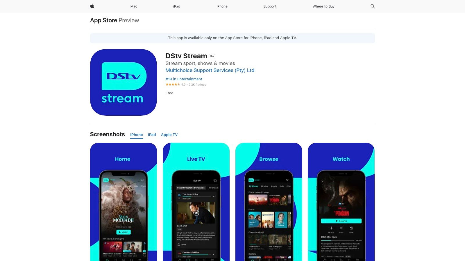 DStv Stream (MultiChoice)