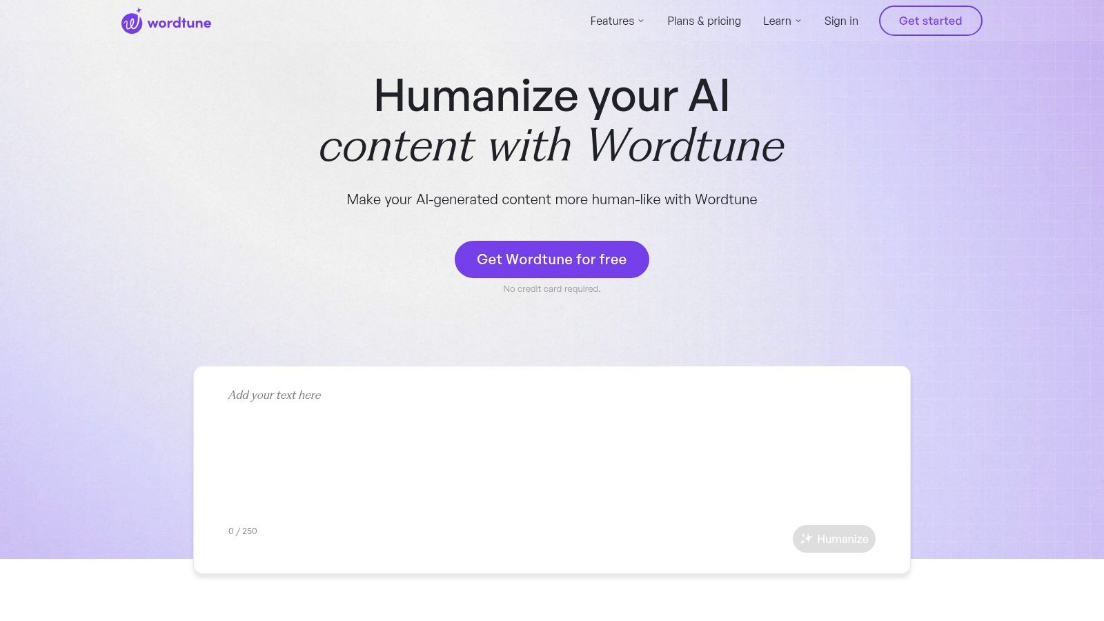 Wordtune – Humanize your AI content