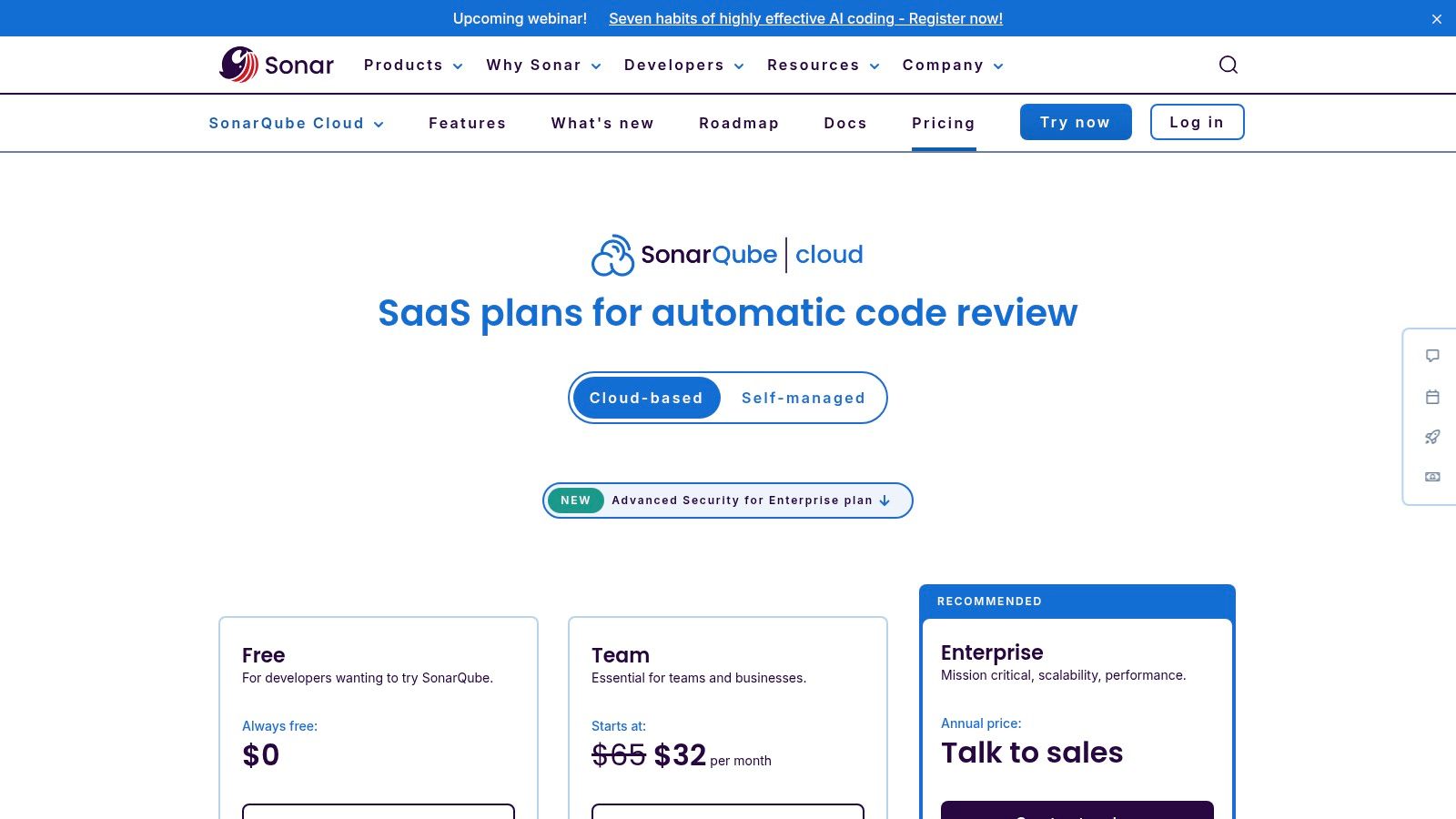 Sonar (SonarCloud) with AI CodeFix suggesting a fix for a code quality issue within a pull request.