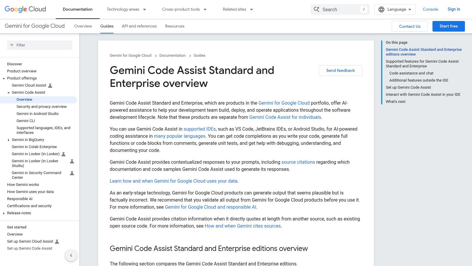 An illustration of the Google Gemini Code Assist logo with code snippets and cloud icons.