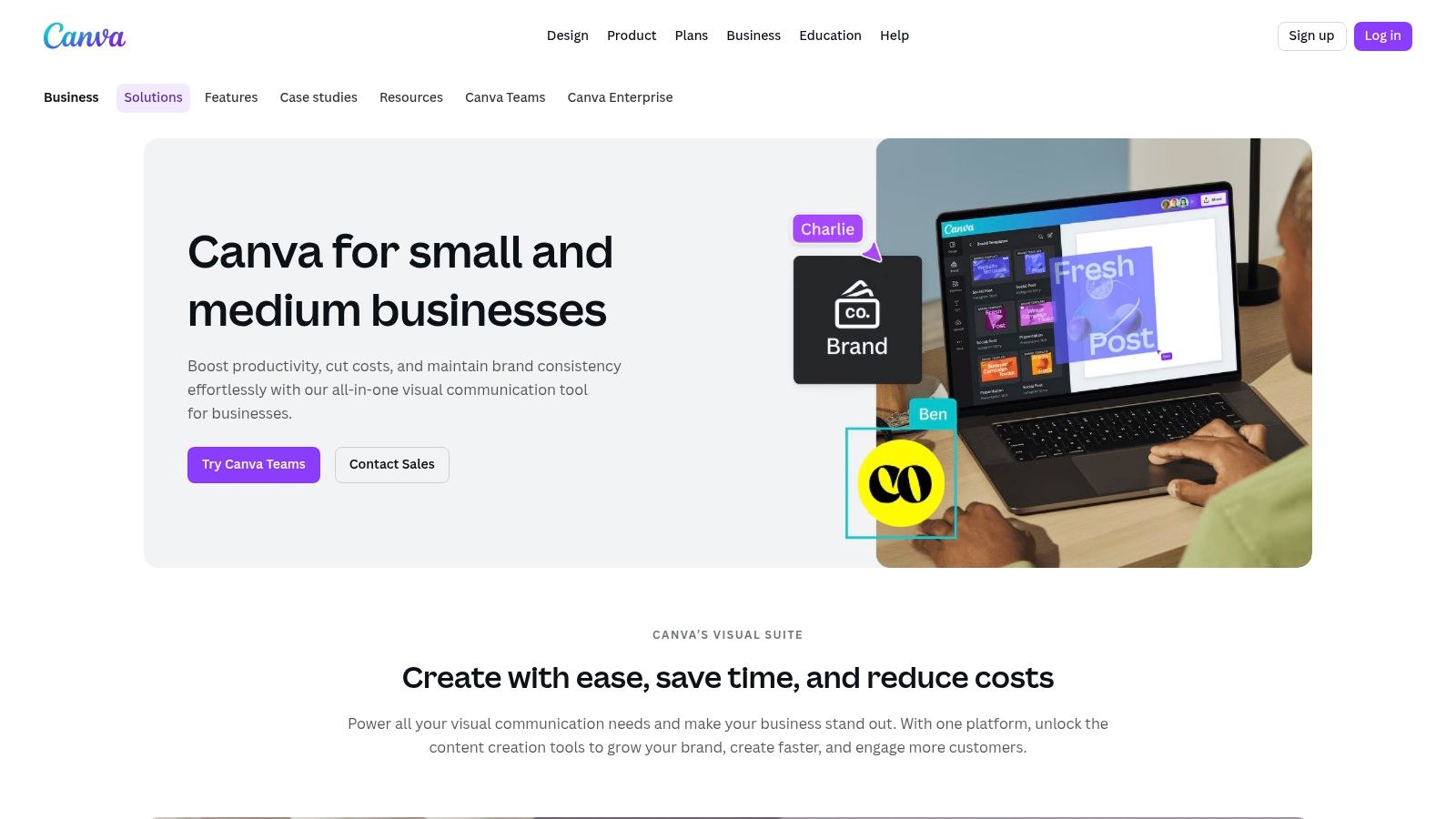A user interface within Canva's Magic Studio showing AI-powered design and text generation features.
