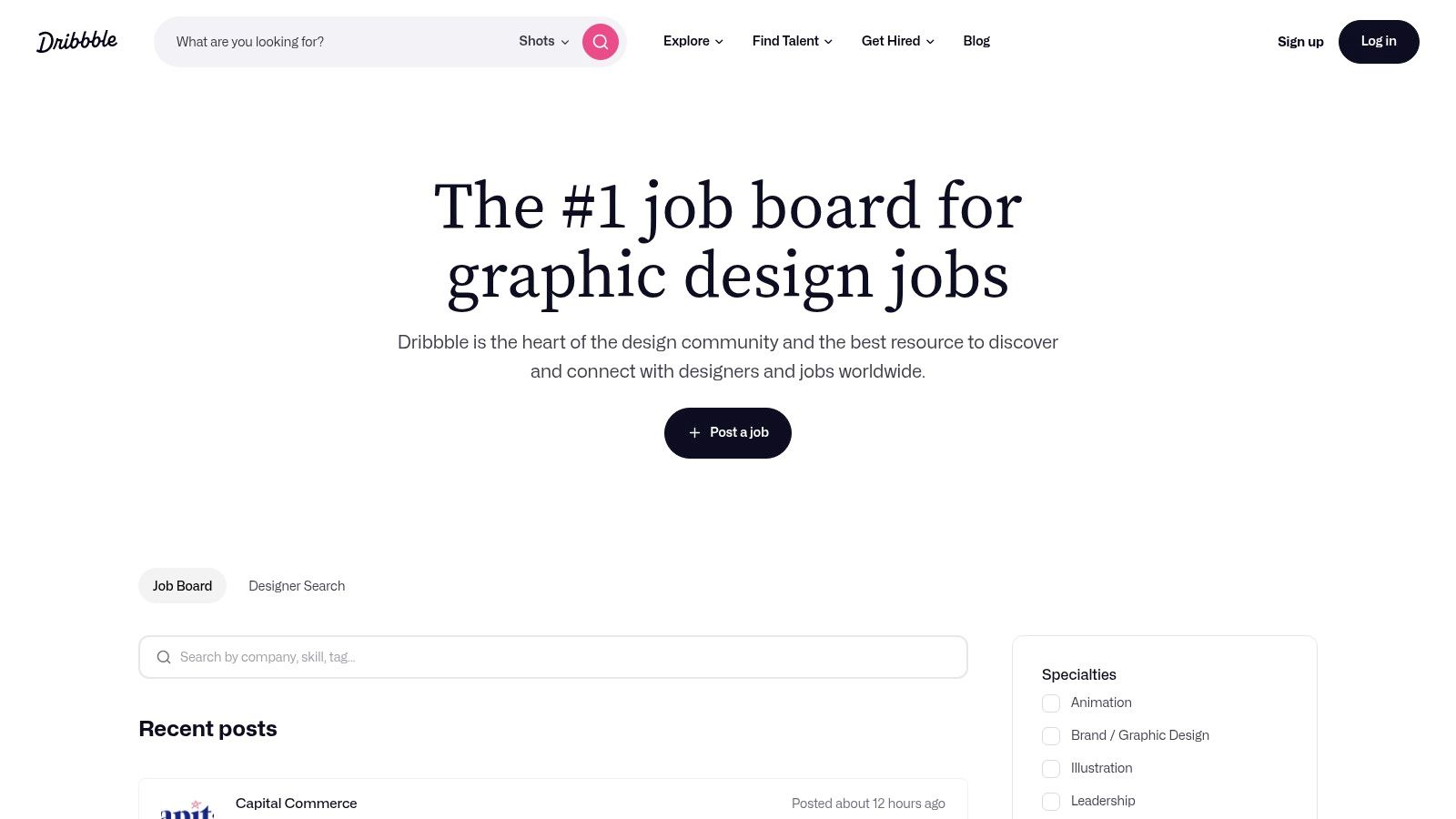 Dribbble Jobs