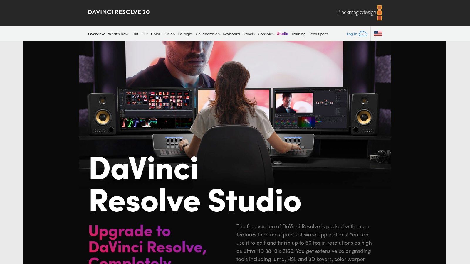 DaVinci Resolve's AI-powered Magic Mask feature isolating a subject from the background for targeted color grading.