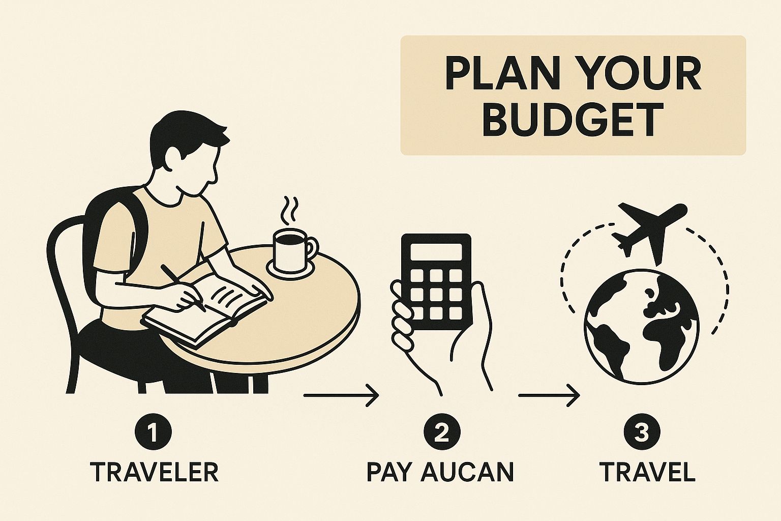 Infographic about budget travel planning