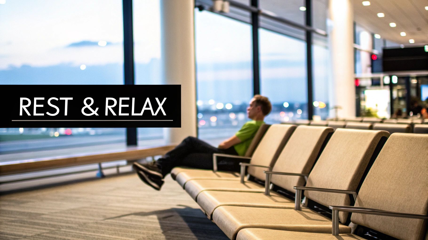 Take Advantage of Airport Lounges and Rest Areas