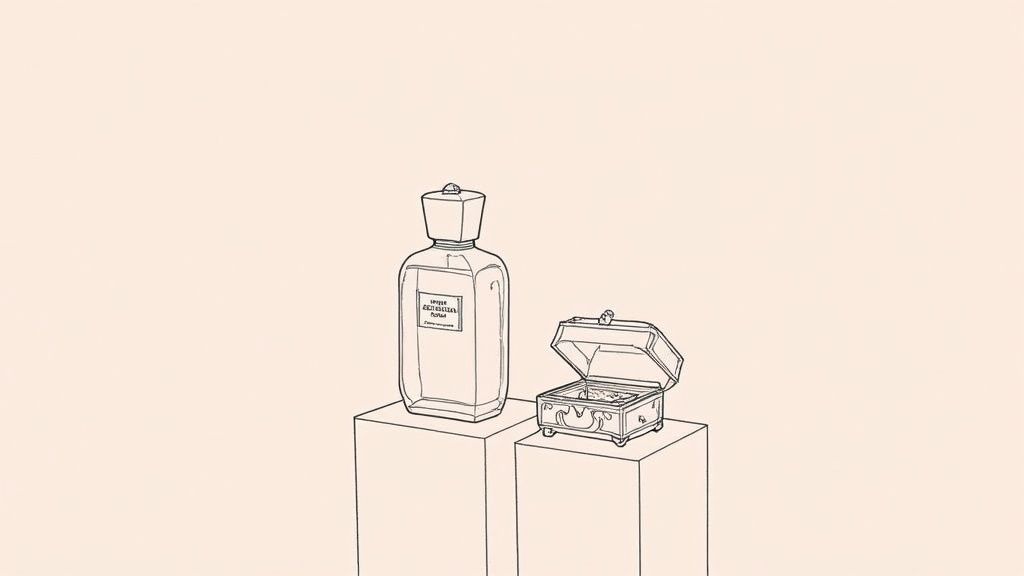 A luxurious perfume bottle from Parfum Van Cleef and Arpels, artistically displayed.