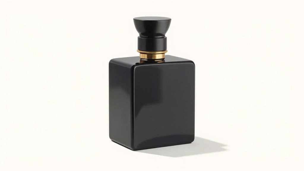 A person in a tailored suit, exuding confidence and refinement, wears Tom Ford Tobacco Oud in a sophisticated setting.