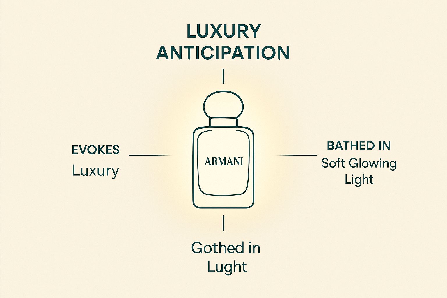 Infographic about new armani fragrance for men