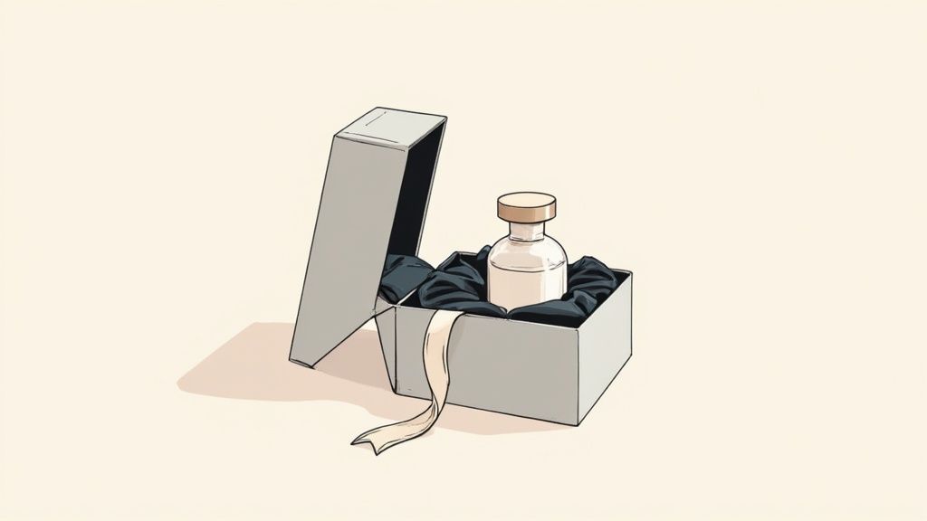 A luxurious men's cologne gift set with elegant packaging.
