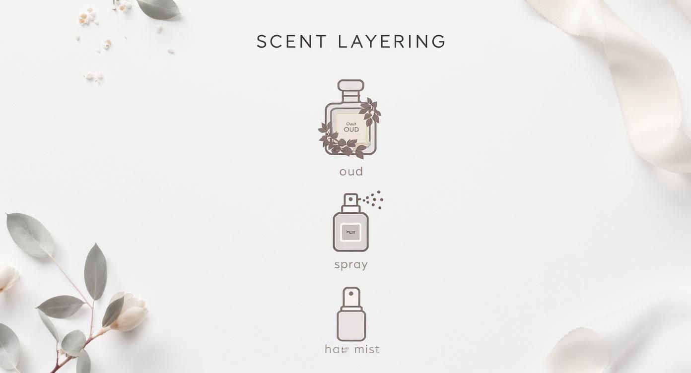 Infographic about Body & Linen Mist Sukar Parfum Together Shay Parfum Waid Oud Perfume Wishay Parfum WOW (Hair