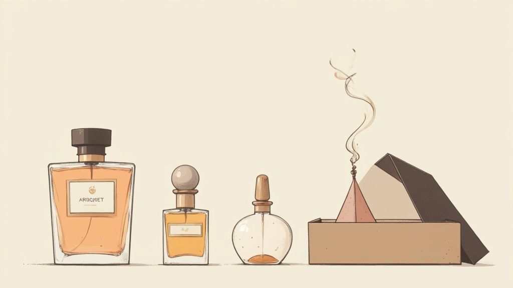 A curated fragrance for men gift set featuring multiple products