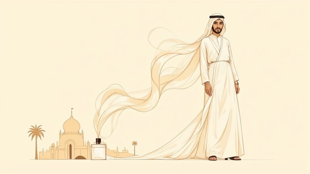 A woman with luxurious, flowing hair, subtly scented with a hair perfume.