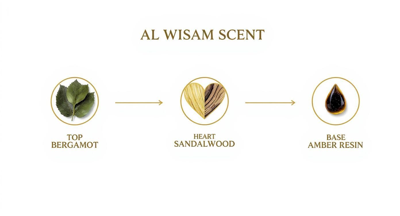 Infographic about al wisam rasasi perfume