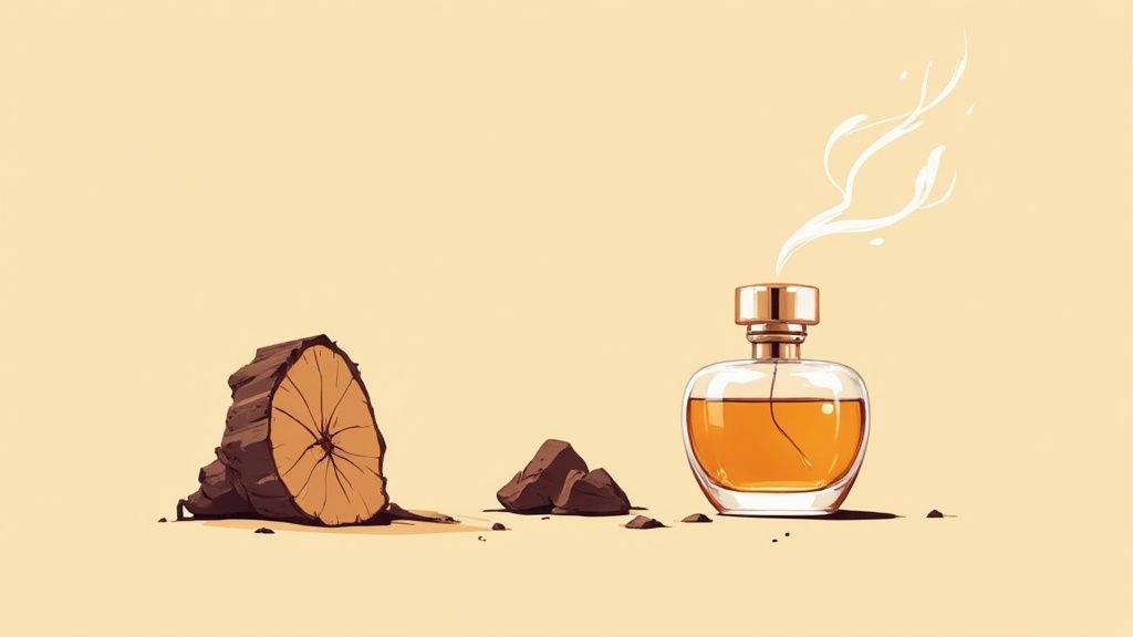 A bottle of Waid Oud Perfume